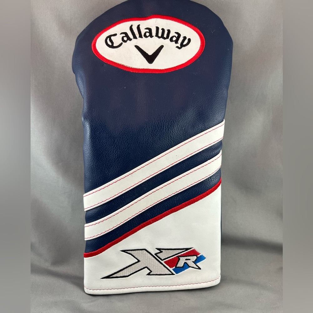 Callaway XR Golf Driver Navy and White Golf Headcover with Red Trim